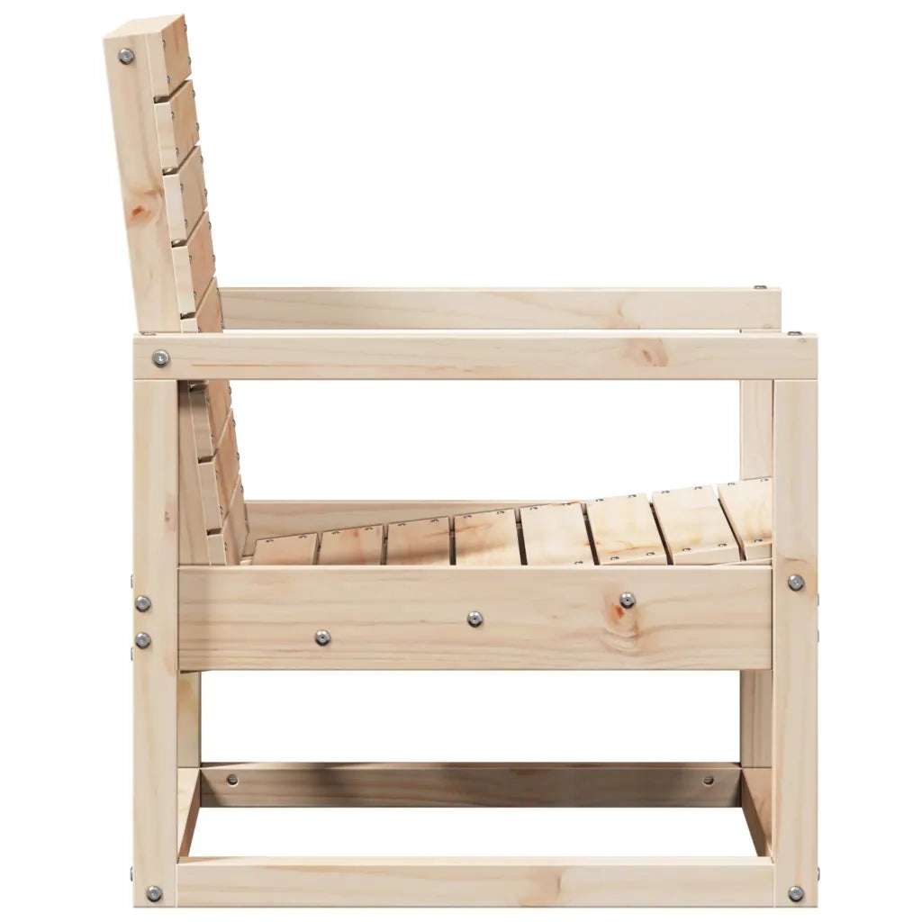 Set Salotto da Giardino 3 pz | Set di Mobili da Esterno in Legno Massello di Pino