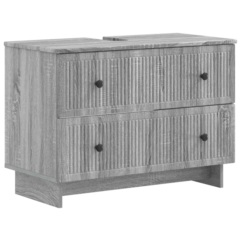 Set di Armadi da Bagno da 2 Pezzi EDE Sonoma grigio 3417501