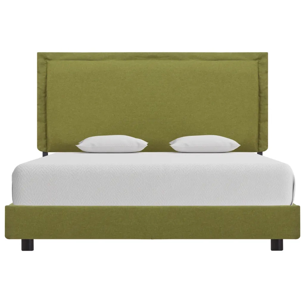 Letto matrimoniale | Letto per adulti | Giroletto senza Materasso Verde 140x200 cm in Tessuto