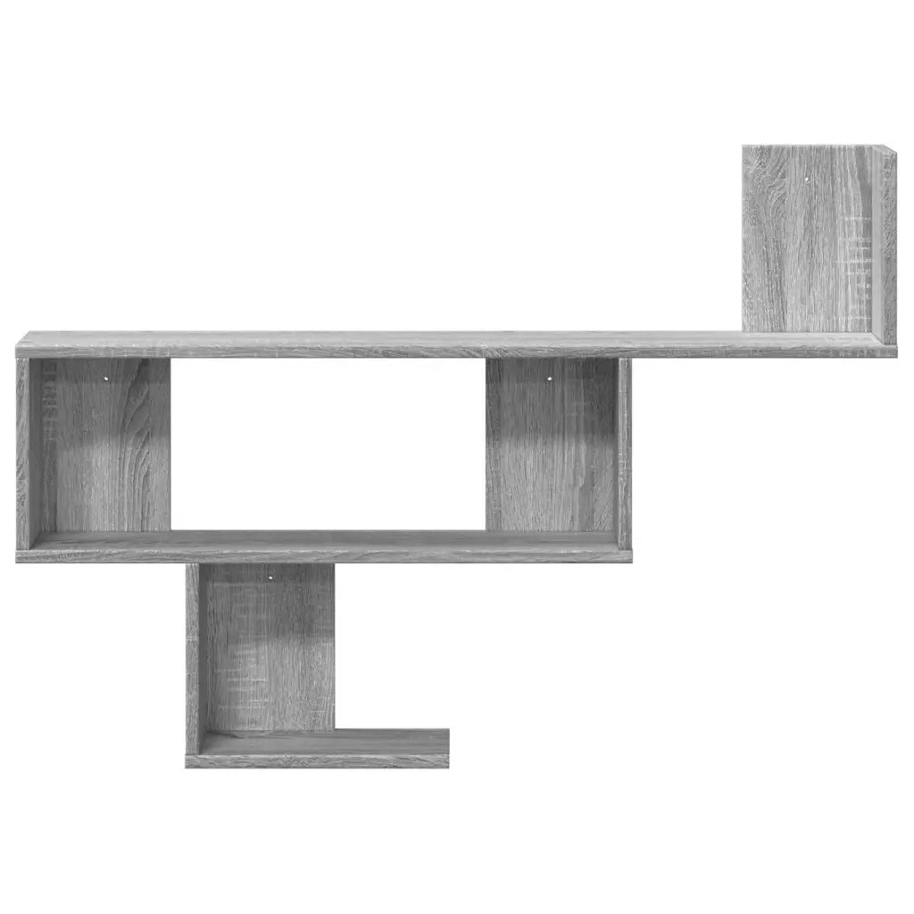 Scaffale a Muro Grigio Sonoma 100x15x70 cm in Truciolato 853196