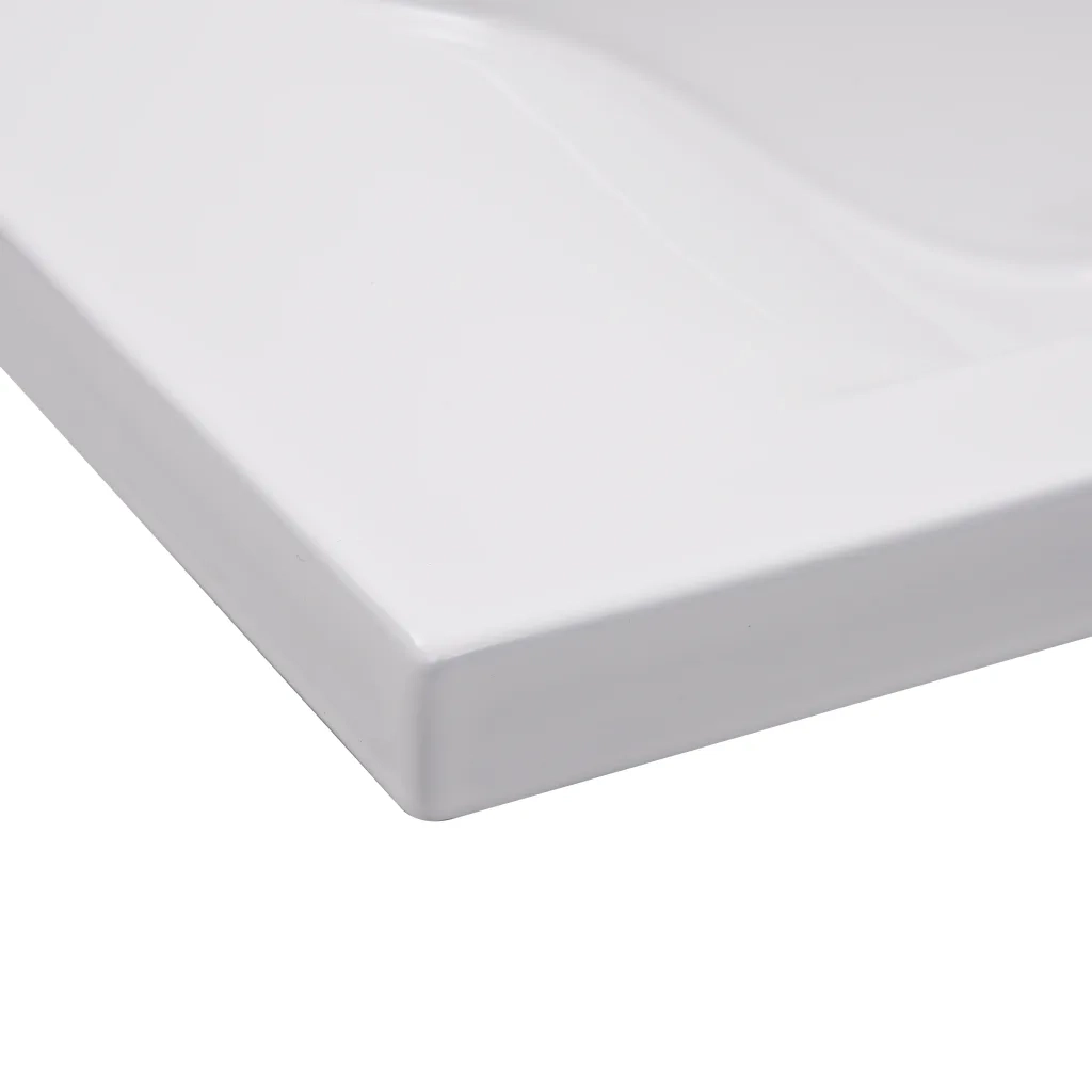 Lavabo da Incasso-Lavandino 81x39,5x18,5 cm in Ceramica Bianco