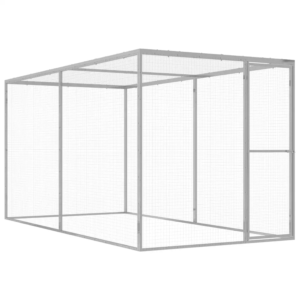 Gabbia per Gatti 3x1,5x1,5 m in Acciaio Zincatocod mxl 79695
