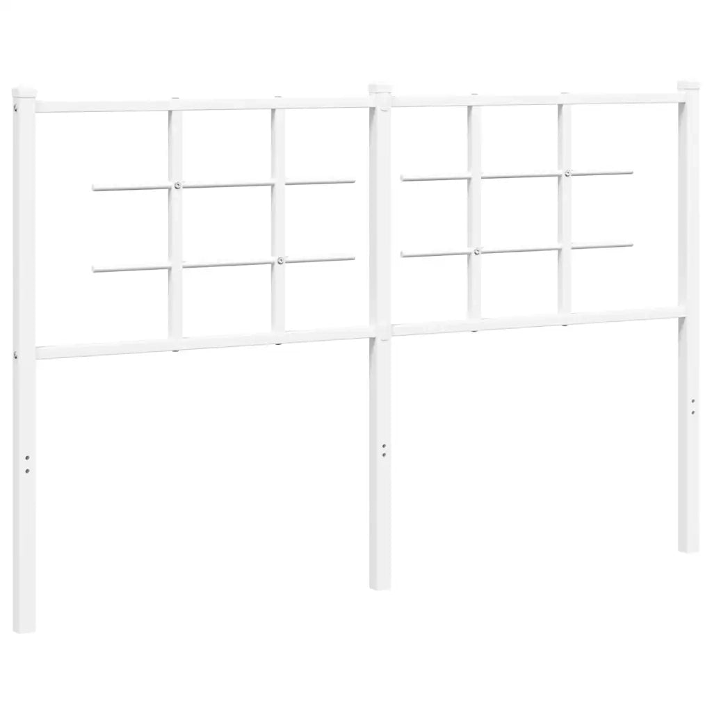 Testiera in Metallo-Testiera in Ferro-Testata Bianco 135 cm 550868
