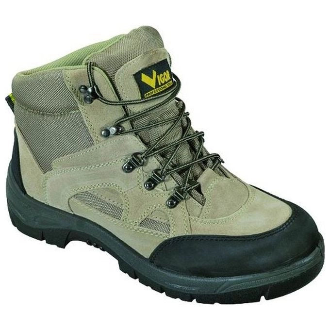 Vigor-blinky Scarpe da Sicurezza Trekking Alte S1P Taglia 43 Puntale Acciaio Suola Antiperforazione Antiscivolo colore Nero Giallo