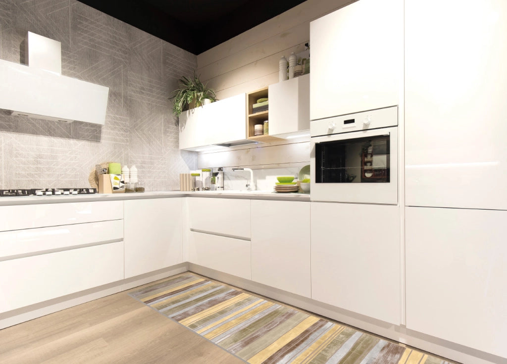 Tappeto Passatoia Cucina Antiscivolo Linea Futura Millerighe By Suardi - 52x115 - Millerighe
