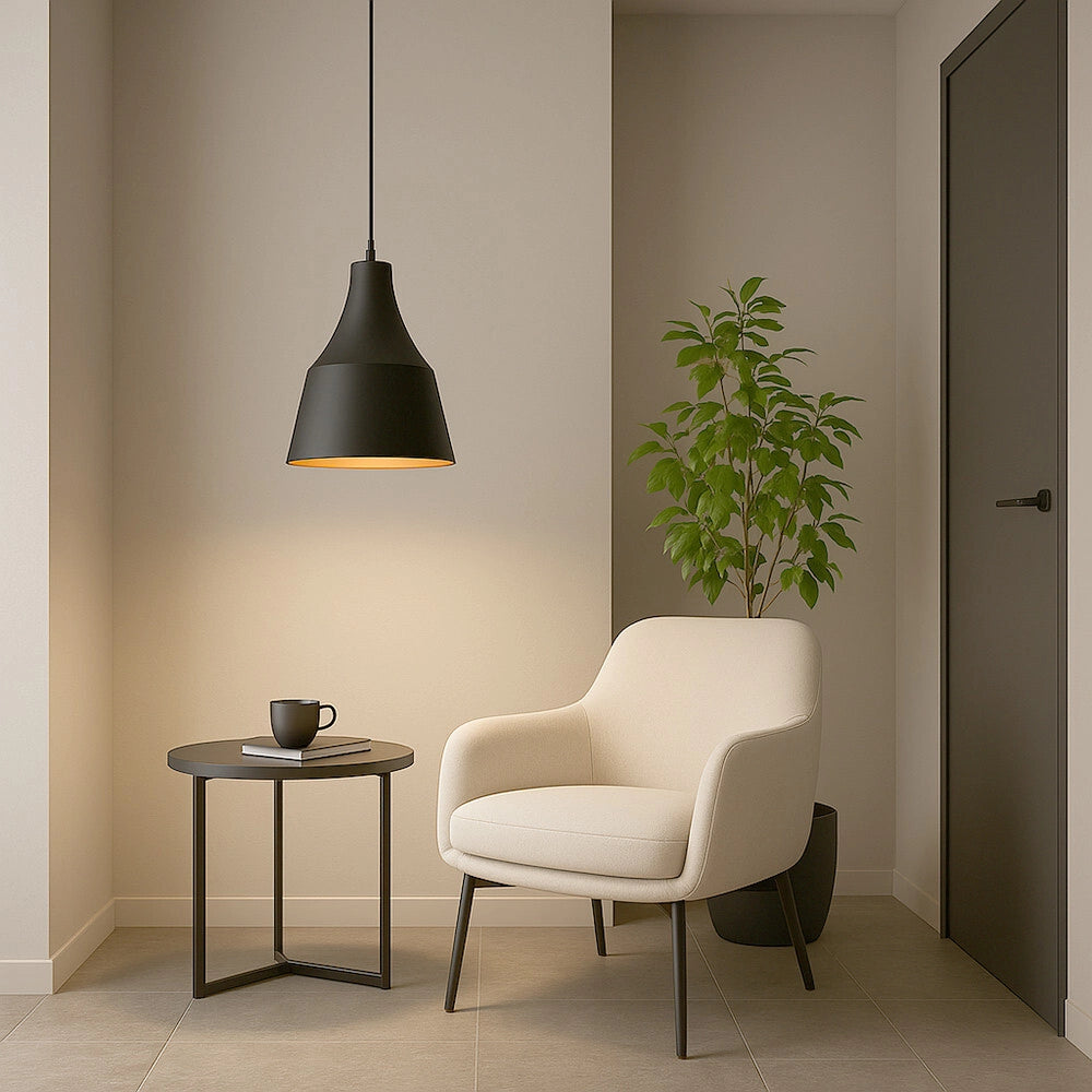 Trade Shop - Lampadario A Sospensione Da Soffitto Moderno Con Paralume A Cupola Con Attacco E27 B46 -