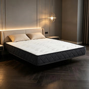 Materasso in Memory Foam e Schiuma Ondulata con Base Antiscivolo 140x190x20 cm; Bianco e Grigio
