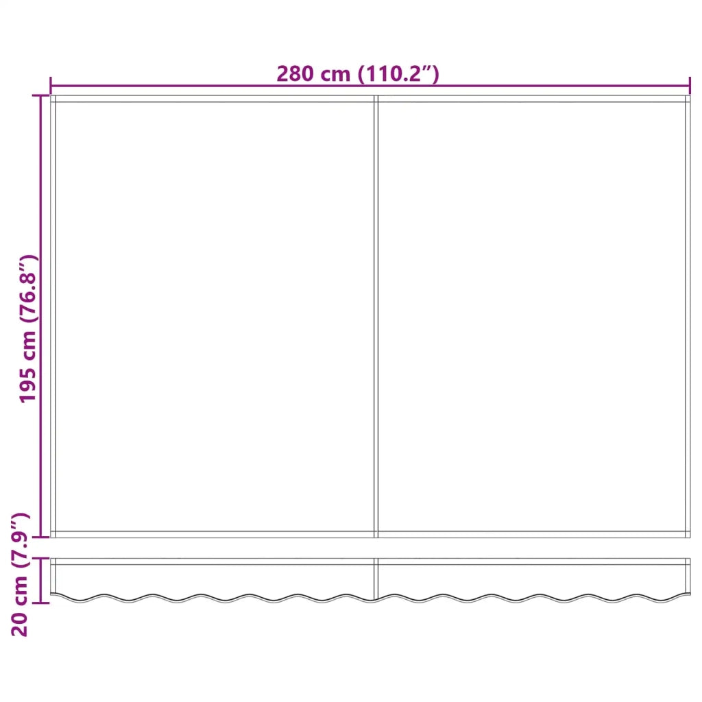 Tenda da Sole Bianco 300 x 250 x 165 cm Poliestere 3330069
