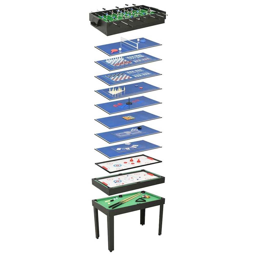 15-in-1 Multigame Table 121x61x82 Cm Black