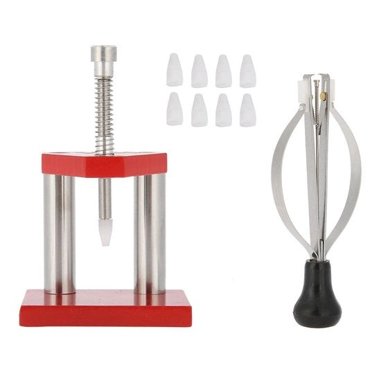 Strumenti per orologiai professionali - Manicotto per orologiai - Livella per orologiai - Set di chiavi per orologiai - Realizzato in acciaio inossidabile - Durevole - Resistentissimo - Resistenze elevate
