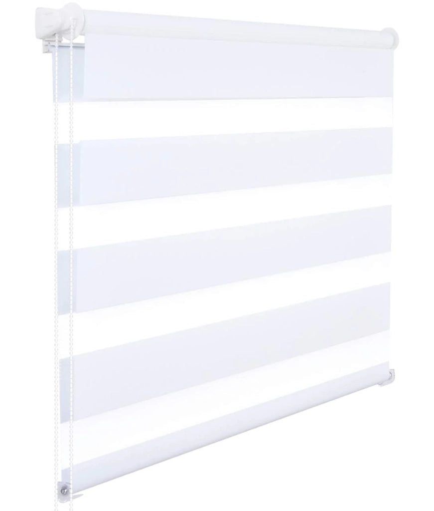 Tenda a rullo giorno e notte Zebra rullo doppio strato 100x220 cm bianco 19_0000853