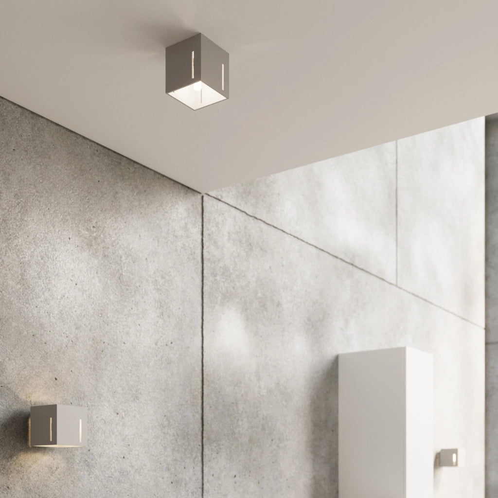 Faretto Pure Lume DIGIFO quadrato alluminio grigio G9
