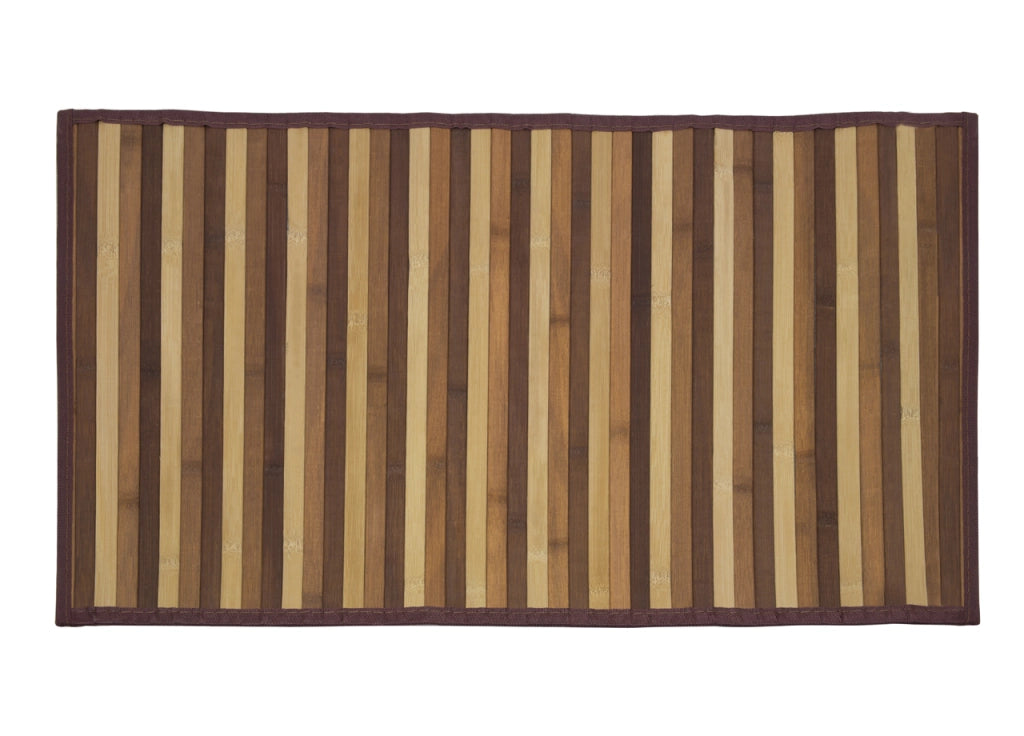 Tappeto Bamboo Degradè In Varie Colorazioni - 50x290 cm - Marrone