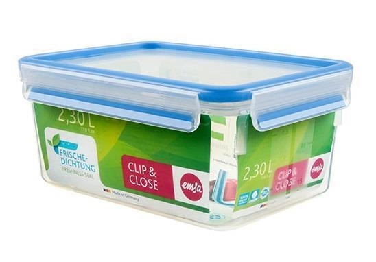 EMSA 508544 recipiente per cibo Rettangolare Scatola 2,3 L Trasparente 6 pz