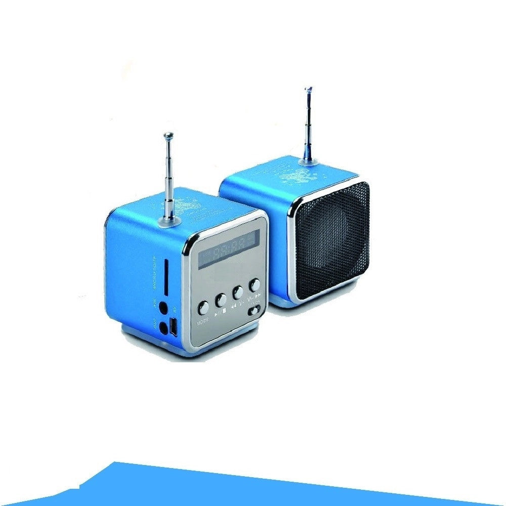Trade Shop - Altoparlante Digitale Con Radio Fm, Aux, Usb E Micro Sd/tf Card Slot -