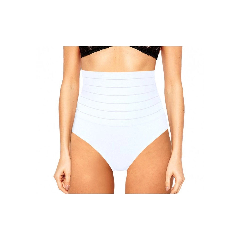 Trade Shop - Slip A Vita Alta Con Panciera Guaina Contenitiva Addominale In Cotone 6077 -