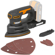 Levigatrice orbitale di finitura WX822.9 20 Volt 2 millimetri corpo macchina per superfici in legno - Worx