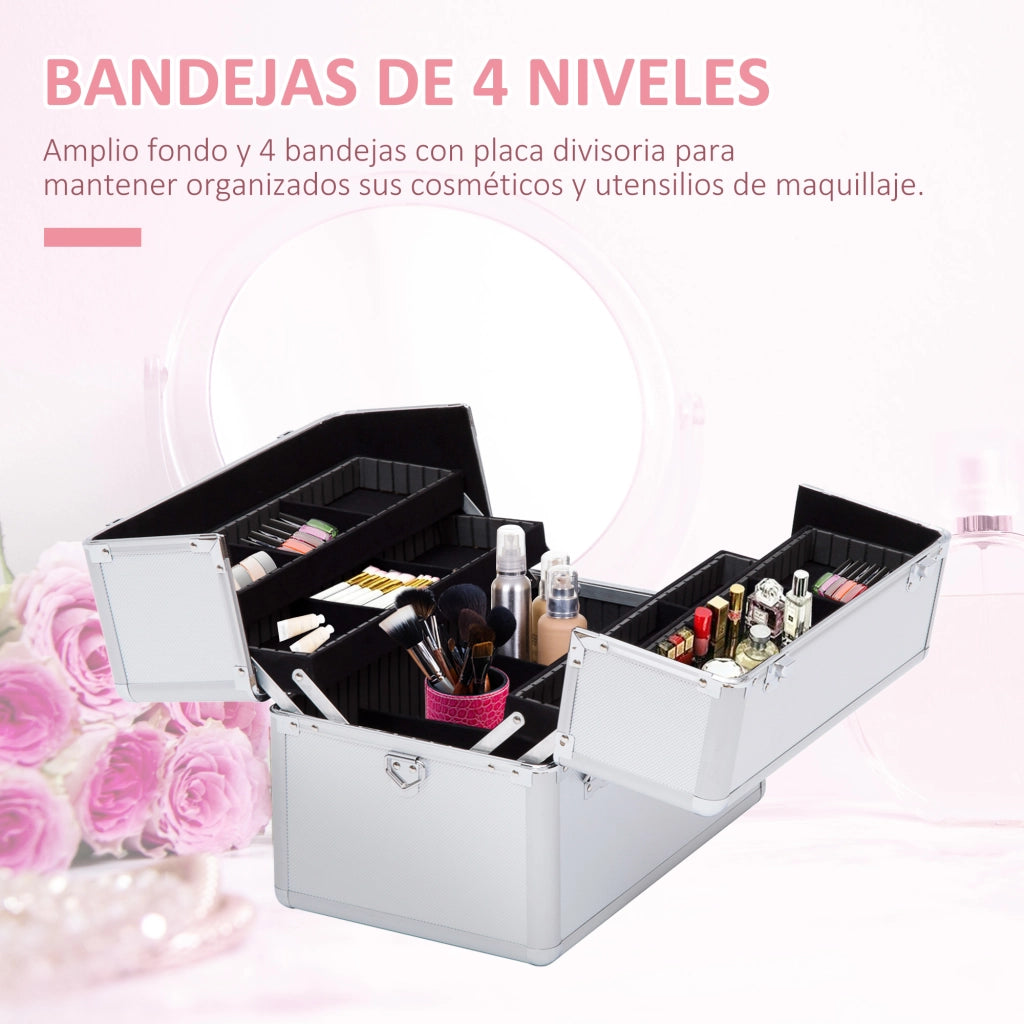 Malet¨ªn Maquillaje 36,5x24x29cm 3 Niveles ¨C Zephmum ¨C Neceser Cosmetica Profesional