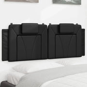 Cuscino Testiera-Cuscino per Testiera Viana Nero 152 cm in Similpelle