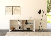 Madia 4 Ante 172x40x81 cm Riflesso Bianco Lucido