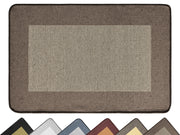 Tappeto Cucina Antiscivolo Assorbente Bordato Made in Italy Morbido Passatoia Multiuso Con Bordi Antisfilacciamento Corridoio Soggiorno Lavabile in Lavatrice Marrone - 60x90 cm