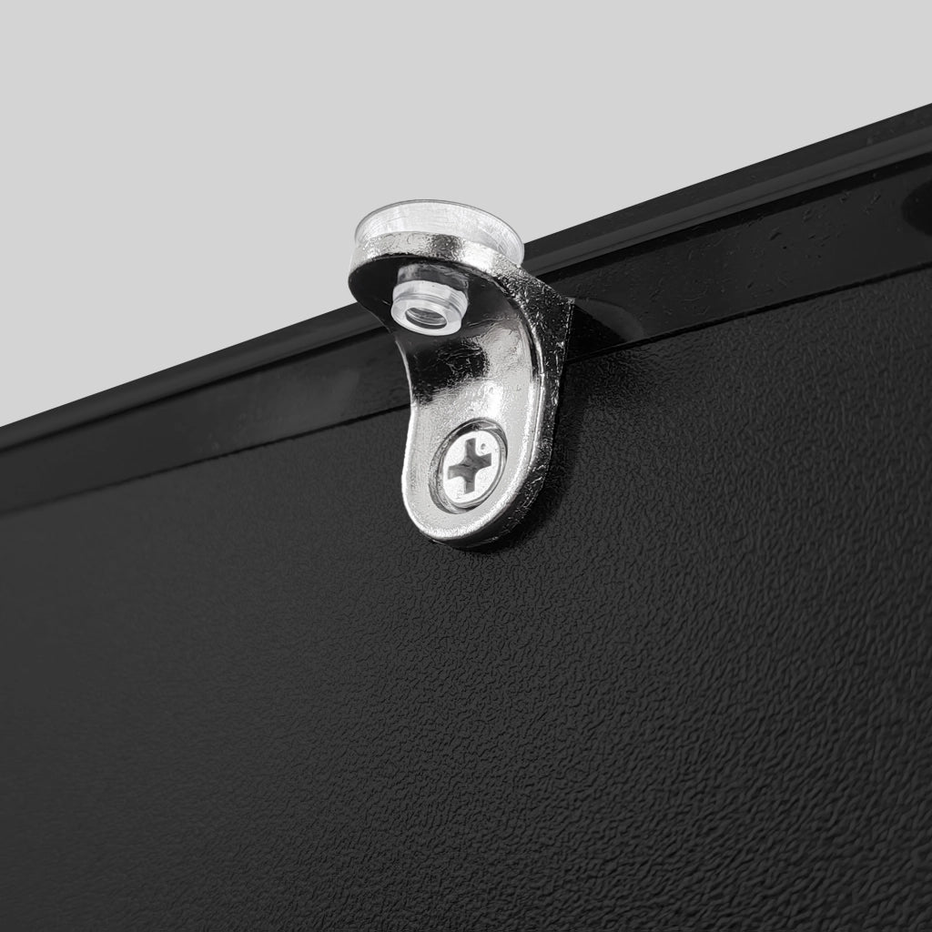 TAVOLO da caffè 100x50x32 cm nero lucido con vetro, cassetto e LED