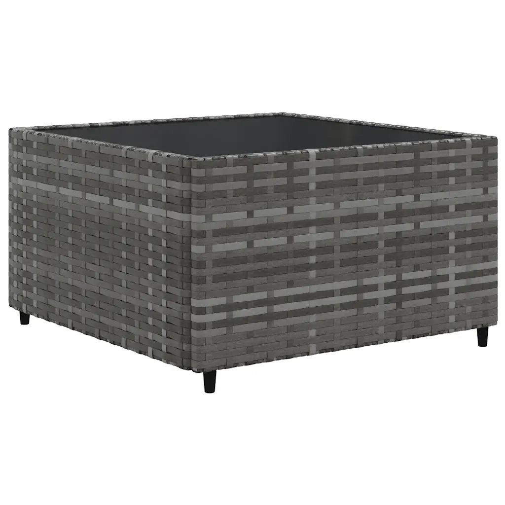 vidaXL Set Divani da Giardino 7 pz con Cuscini in Polyrattan Grigio