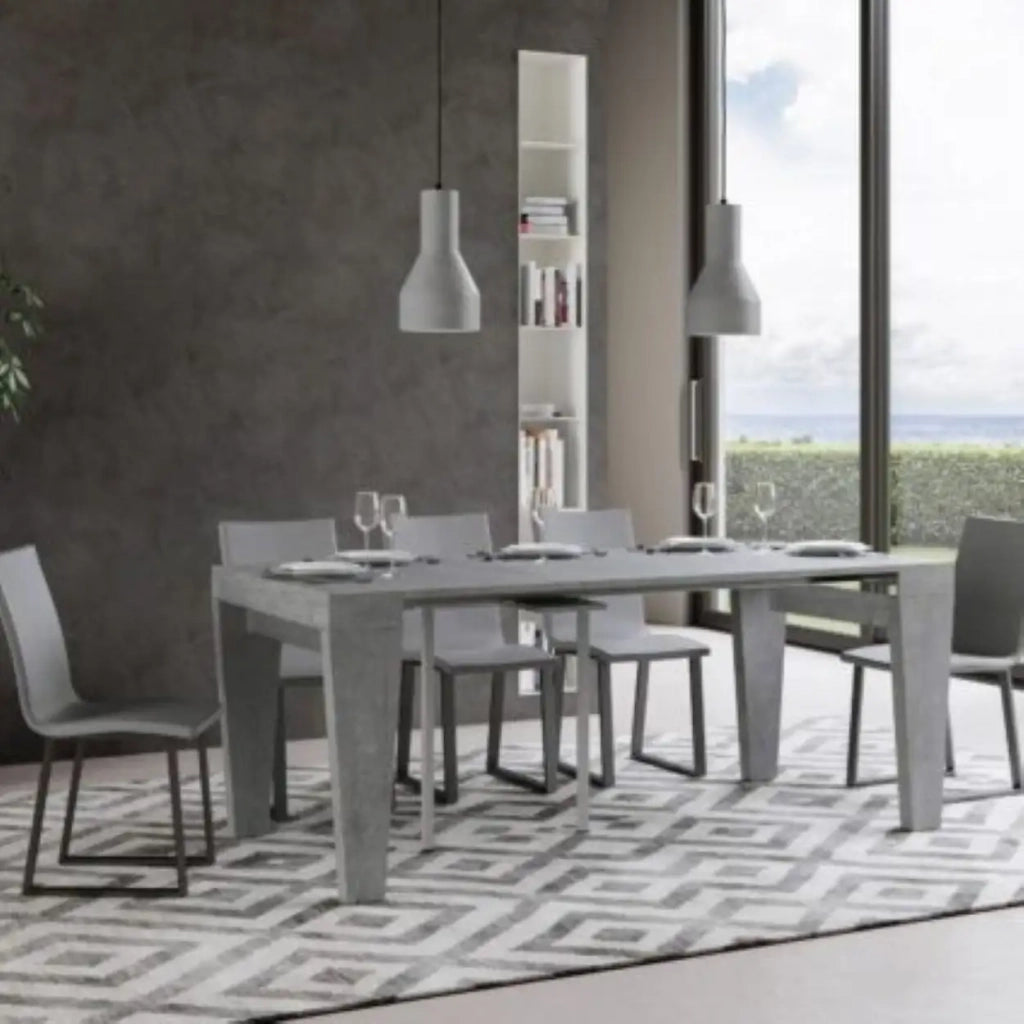 Consolle allungabile 90x40/300 cm Spimbo cemento