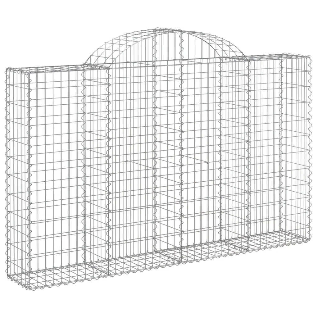 Cesti Gabbioni ad Arco 13 pz 200x30x120/140 cm Ferro Zincatocod mxl 101271