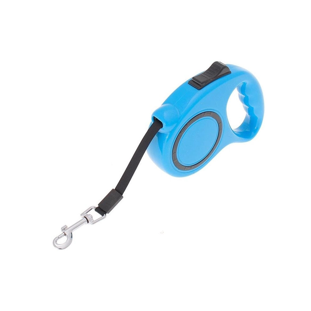 Trade Shop - Guinzaglio Allungabile Per Cane Media Piccola Taglia 5 Metri Con Gancio 16kg -