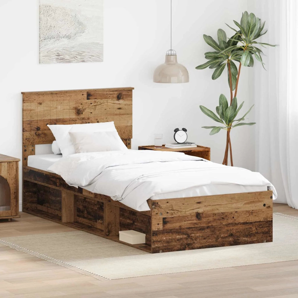 Struttura del letto Legno vecchio 90 x 200 cm Pino massello 3410652