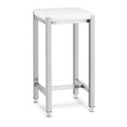 Ceppo da macellaio 40 x 40 cm altezza di lavoro 80 cm acciaio inox / plastica (polietilene) 14_0004508