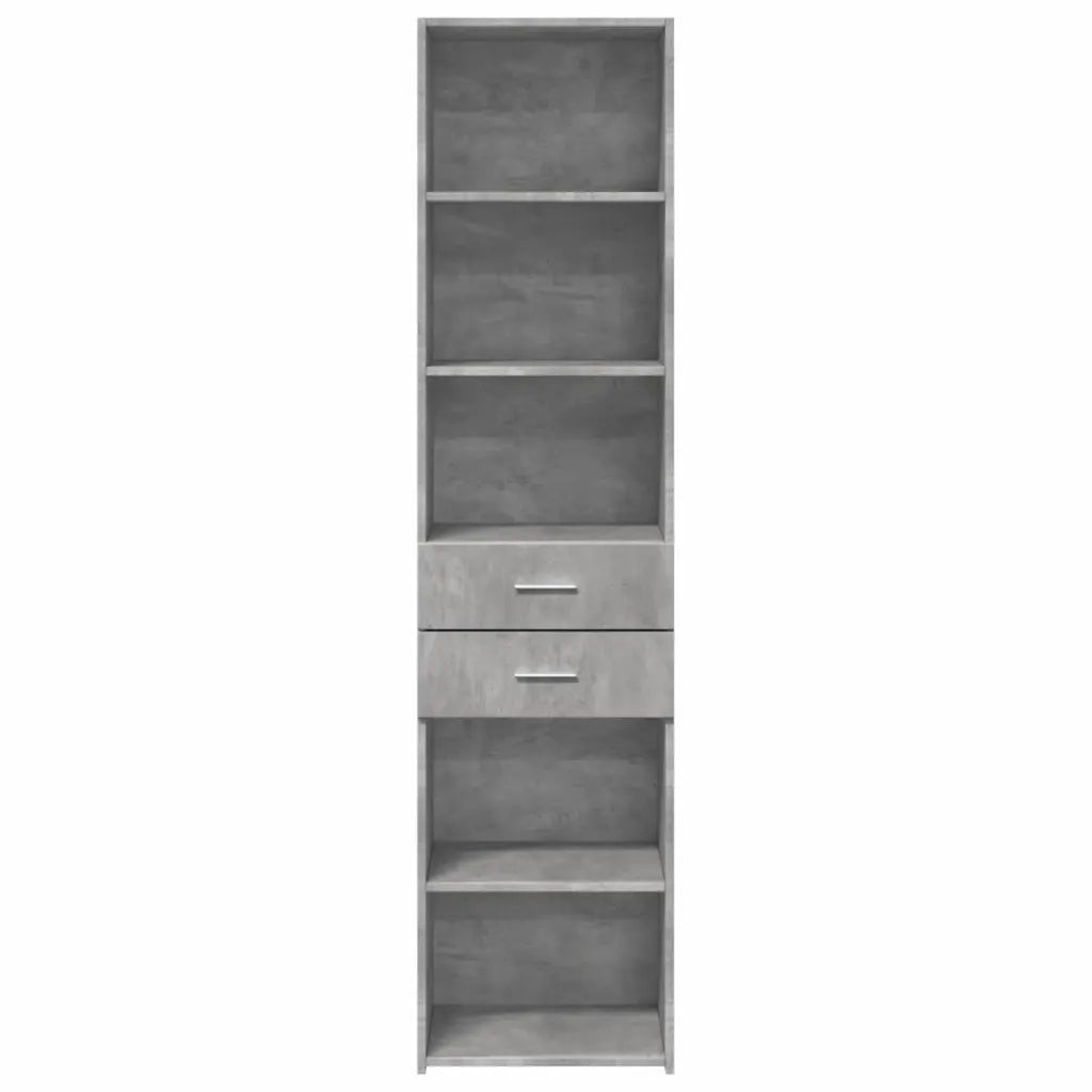 Credenza Grigio Cemento 45x42,5x185 cm in Legno Multistrato 3281451