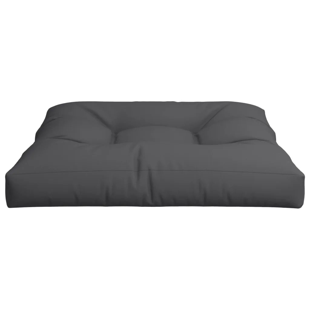 Cuscino per Pallet Nero 70x70x12 cm in Tessuto