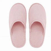Trade Shop - Coppia Pantofole Ciabatte Bagno Chiuse In Tessuto Rosa Taglia 35-40 Stanza 79685 -