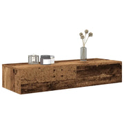 Scaffale a Parete con Cassetti Antico 100x36x19cm in Truciolato 859993