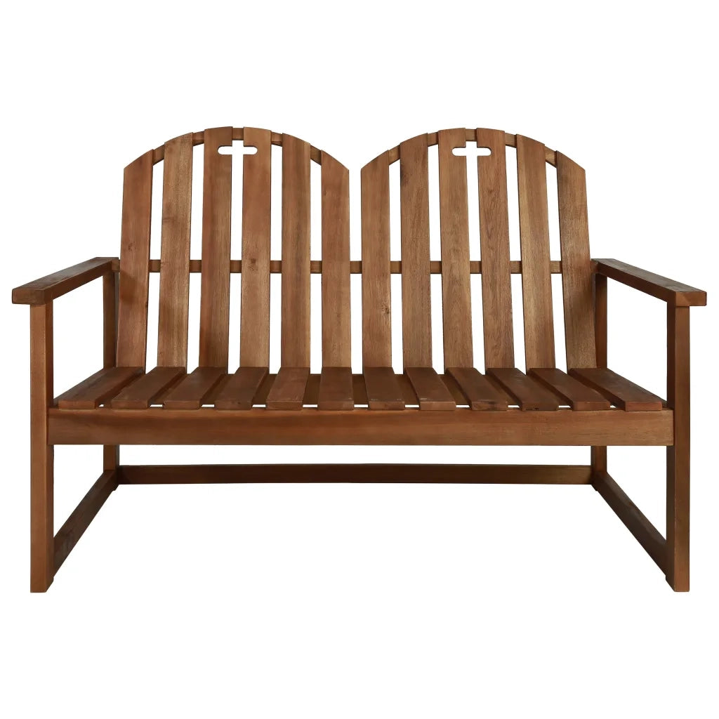 Panchina da Giardino 110 cm in Legno Massello di Acacia 44034