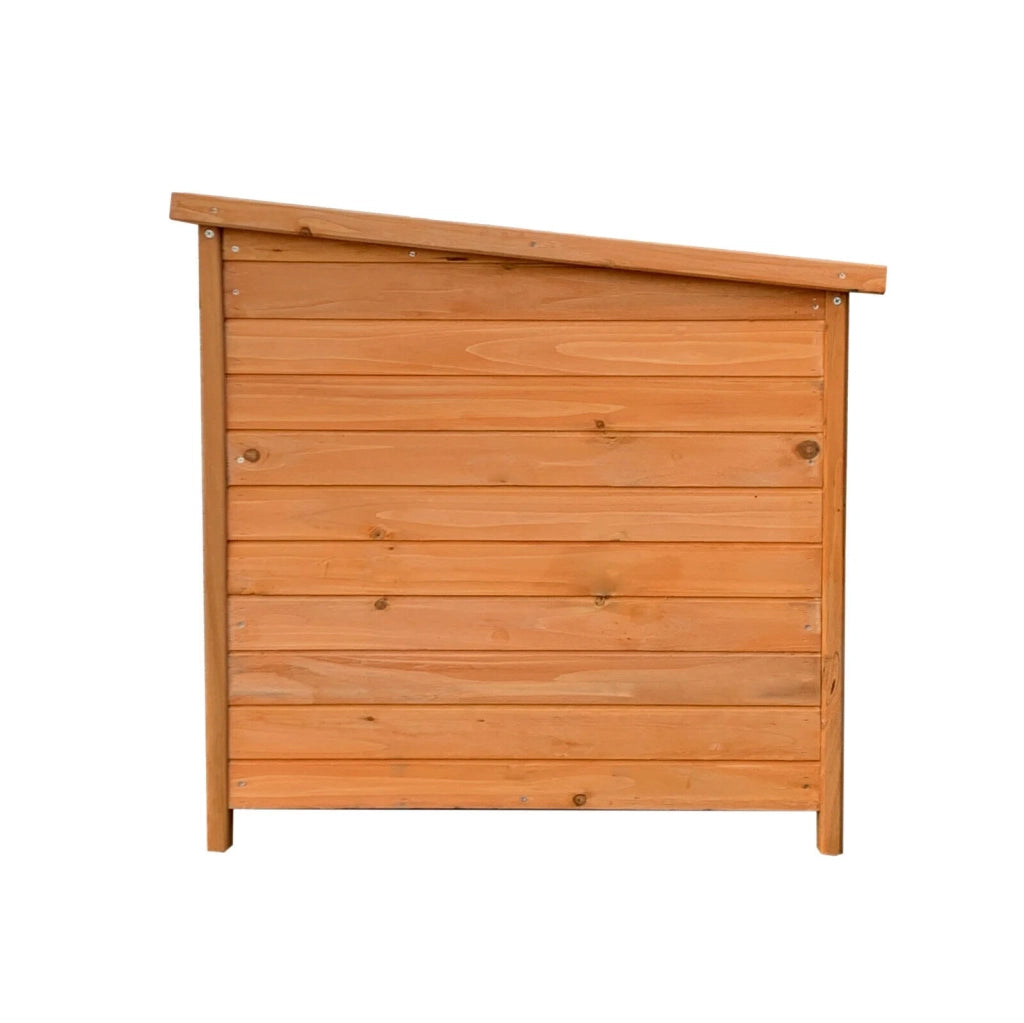 Pratico pollaio compatto con tetto idrorepellente e nido 136 cm legno marrone 16_0000581