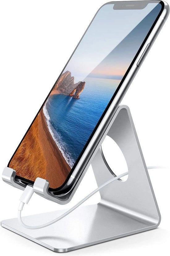 Standarizzatore di Telefono Multifunzionale - Orecchietta Regolabile per Smartphone - Standarizzatore Universale per Ufficio e Tavolo
