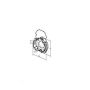 SUPPORTO CON 4 FORI M6 2 SEDI ESAGONALI PER DADO M6 ERA L Ø 58MM NICE 526.10001