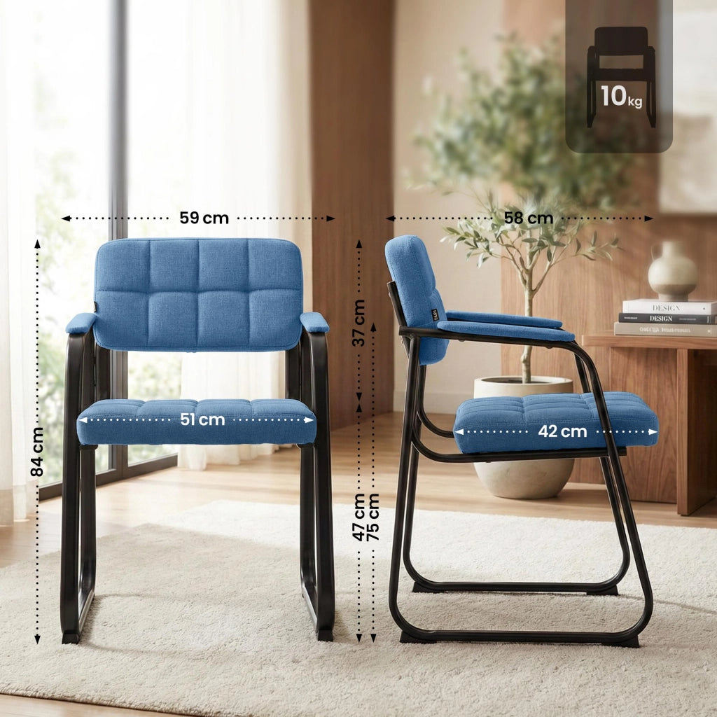 Sedia visitatore tessuto Canada B 1