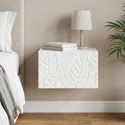 Mobiletto da notte a muro Bianco Lucido 49 x 34,5 x 20 cm 898793