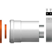KIT PARTENZA VERTICALE COASSIALE PER SCALDINO Ø60/100 mm - CHAFFOTEAUX
