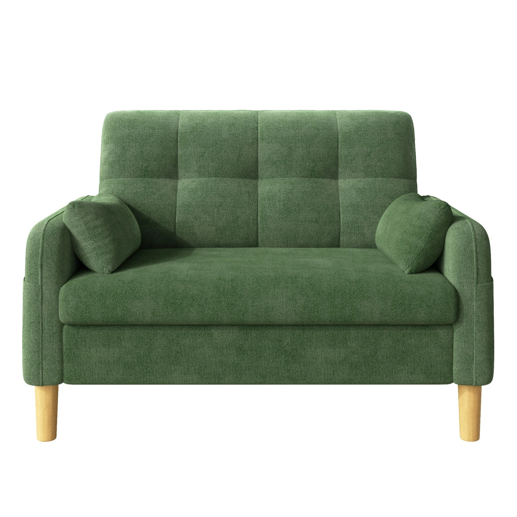 SOFA 2 POSTI 119x78x85 cm IN Ciniglia Verde