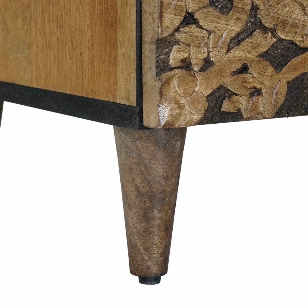 Mobile TV-Credenza per TV Marrone 70 x 33,5 x 46 cm Legno di mango massello 284663