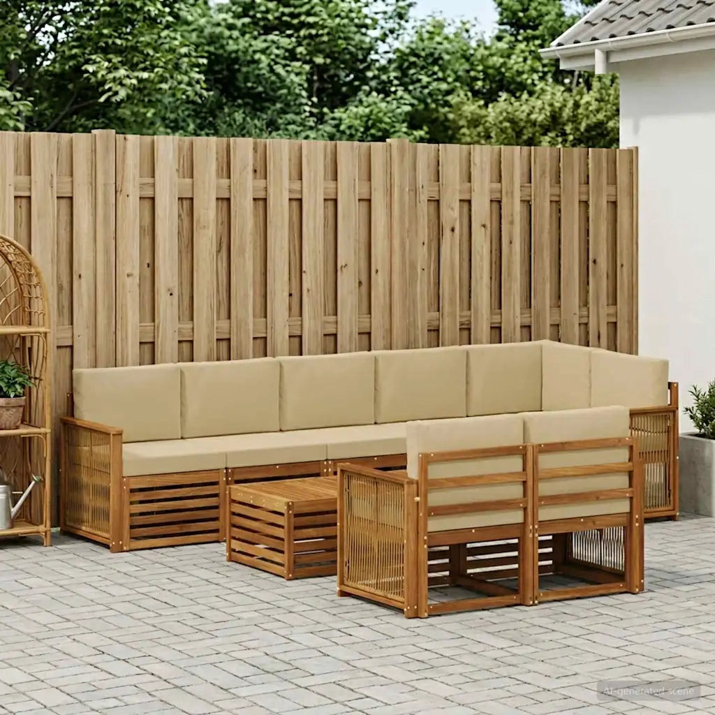 Set divani Legno di Acacia Massello 3384539