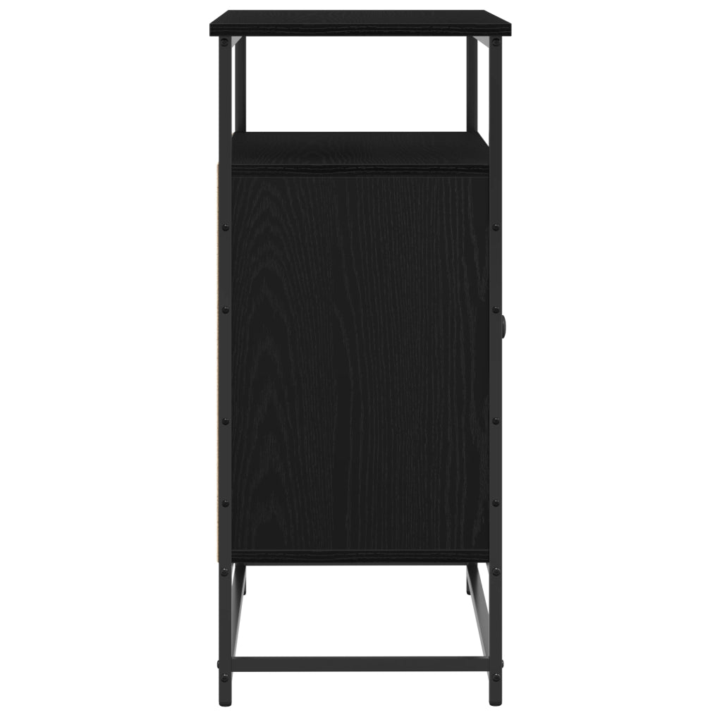 Credenza Rovere Nero 69 x 35 x 80 cm Legno multistrato 862981