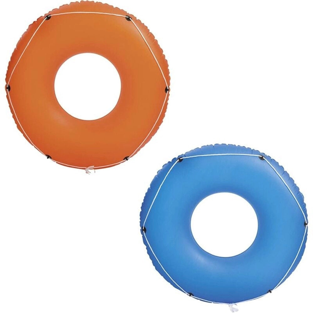 Trade Shop - Ciambella Salvagente Gonfiabile Galleggiante Con Corda Summer Blast Da 119 Cm 36120 -