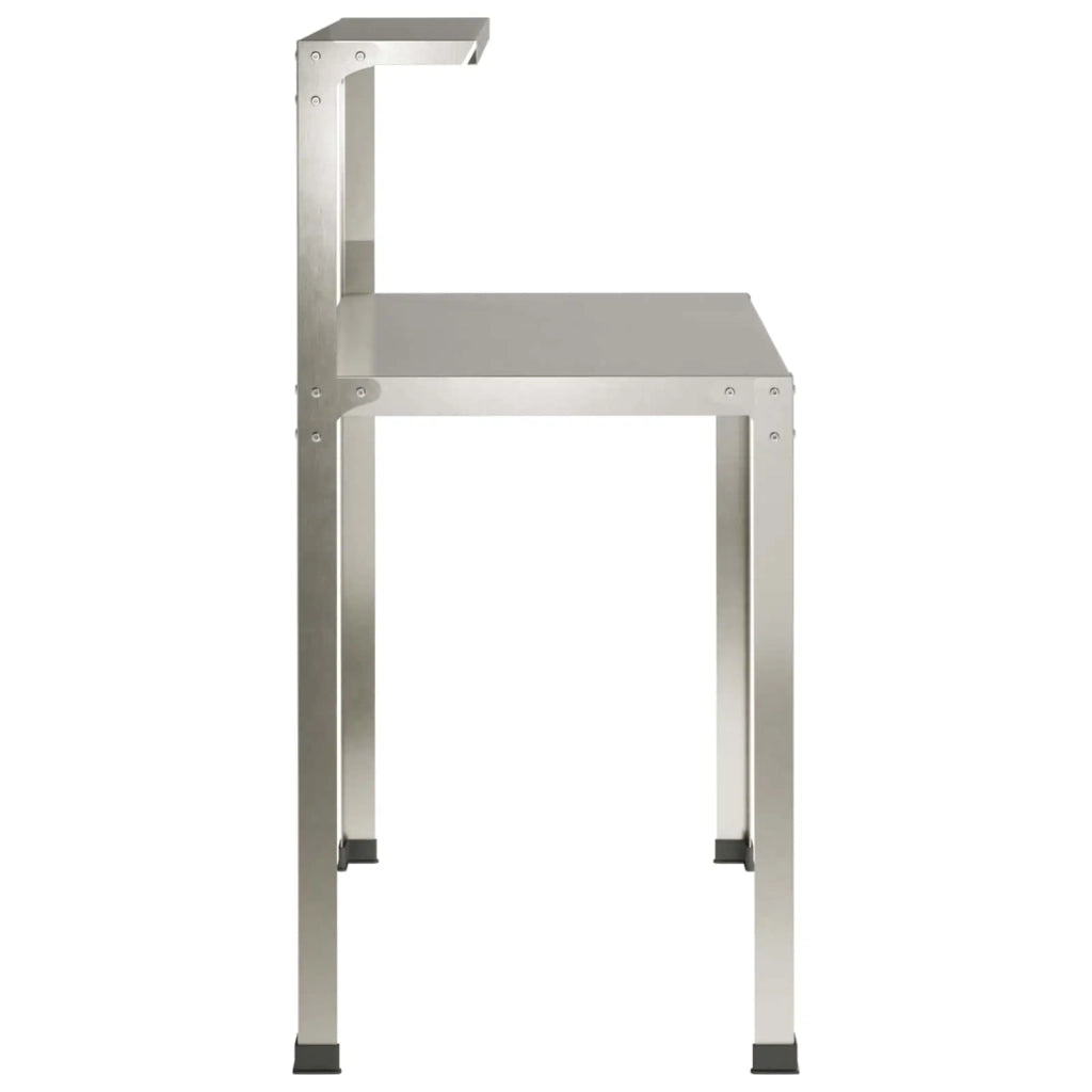 Tavolo da rinvaso 100 x 50 x 104 cm Acciaio Inox Argento 8014901
