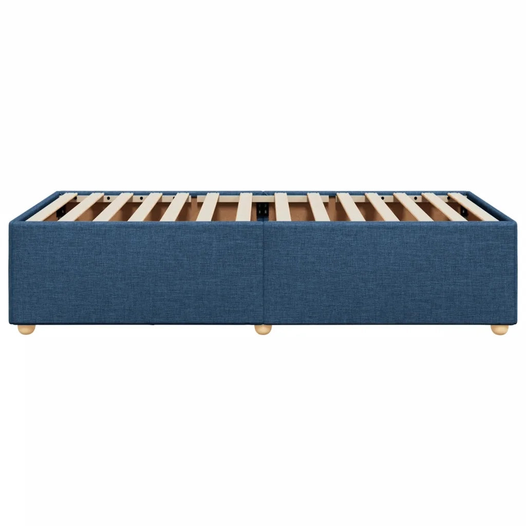 Giroletto senza Materasso Blu 90x190 cm in Tessuto